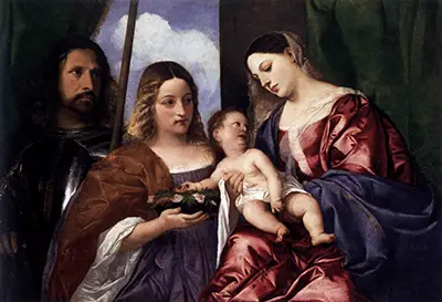 Madonna and Child with St Dorothy and George Titian